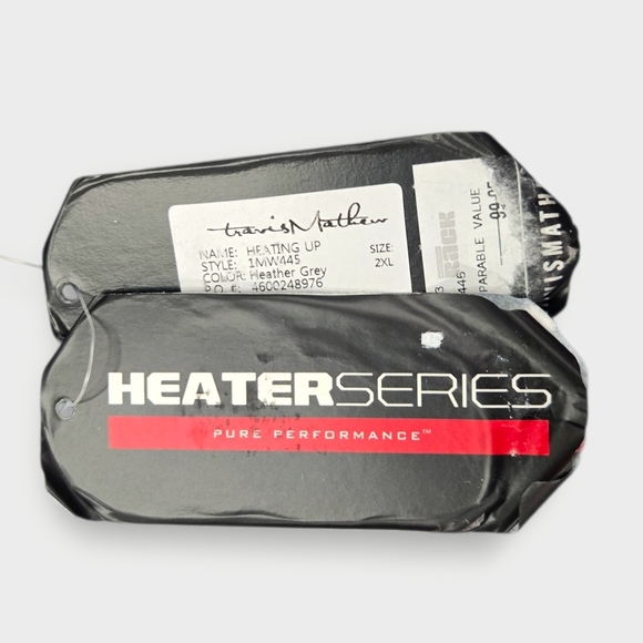 NWT Travis Mathew Shirt Mens XXL Gray New Golf Polo Heater Performance Stretch - Picture 11 of 11